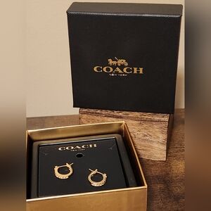 COACH HUGGIE EARRINGS